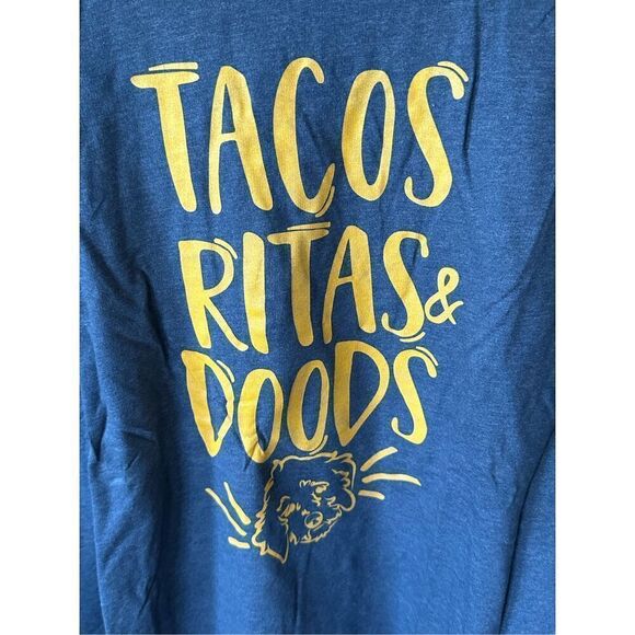 Hooded long sleeve t-shirt‎ Tacos ‘Ritas and Doods sz large - Picture 2 of 5